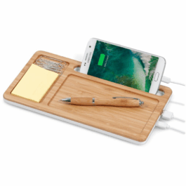 okiyo-musen-bamboo-wireless-charger-desk-organiser